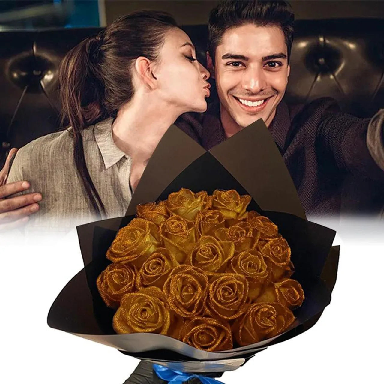 Eeuwige Glitterrozen – Bloemen die blijven schitteren.