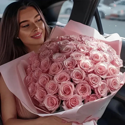 Eeuwige Glitterrozen – Bloemen die blijven schitteren.